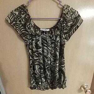 Jungle print flowy top
